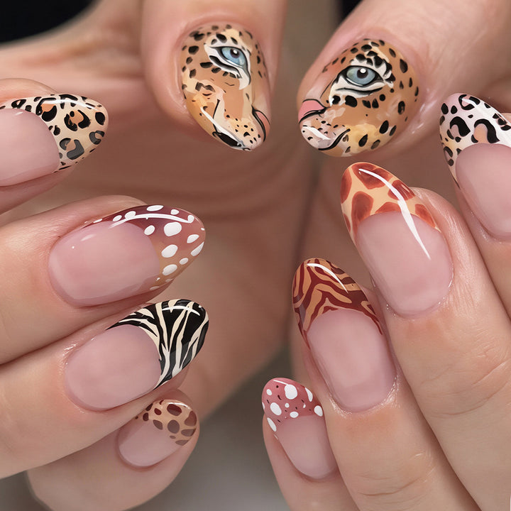 Safari Animal Theme Nail Art Set Kalsten