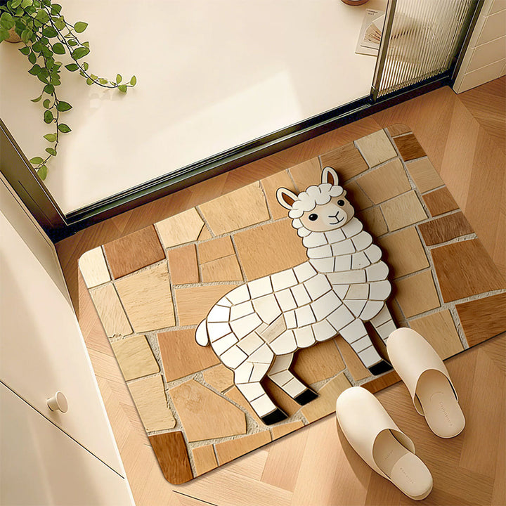 Dog-Themed Decorative Floor Mat