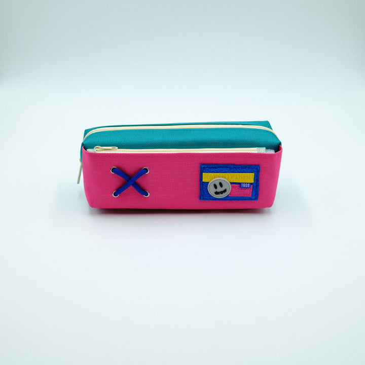 Trendy Canvas Zippered Pencil Case