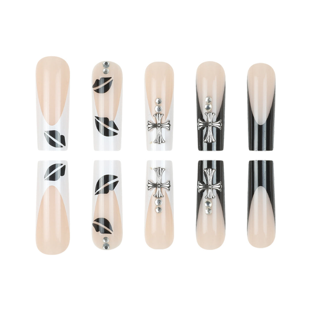 Illustrated Stiletto Press-On Nails Kalsten