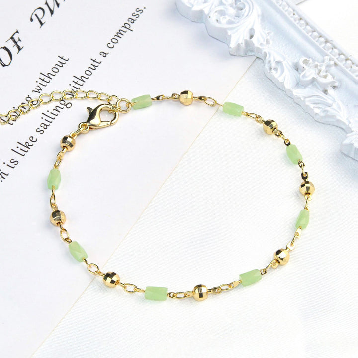 Beaded Charm Anklet Kalsten