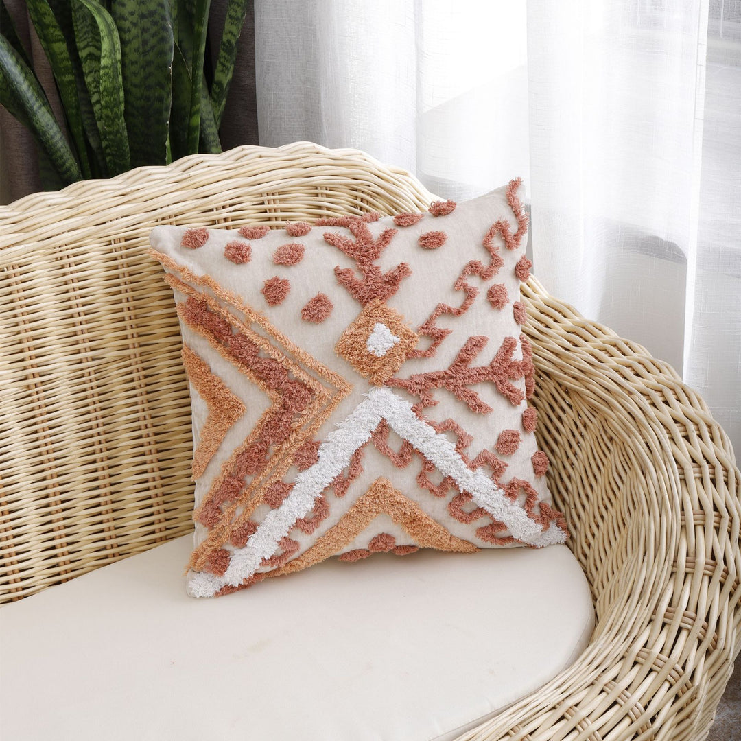 Geometric Pattern Accent Pillow