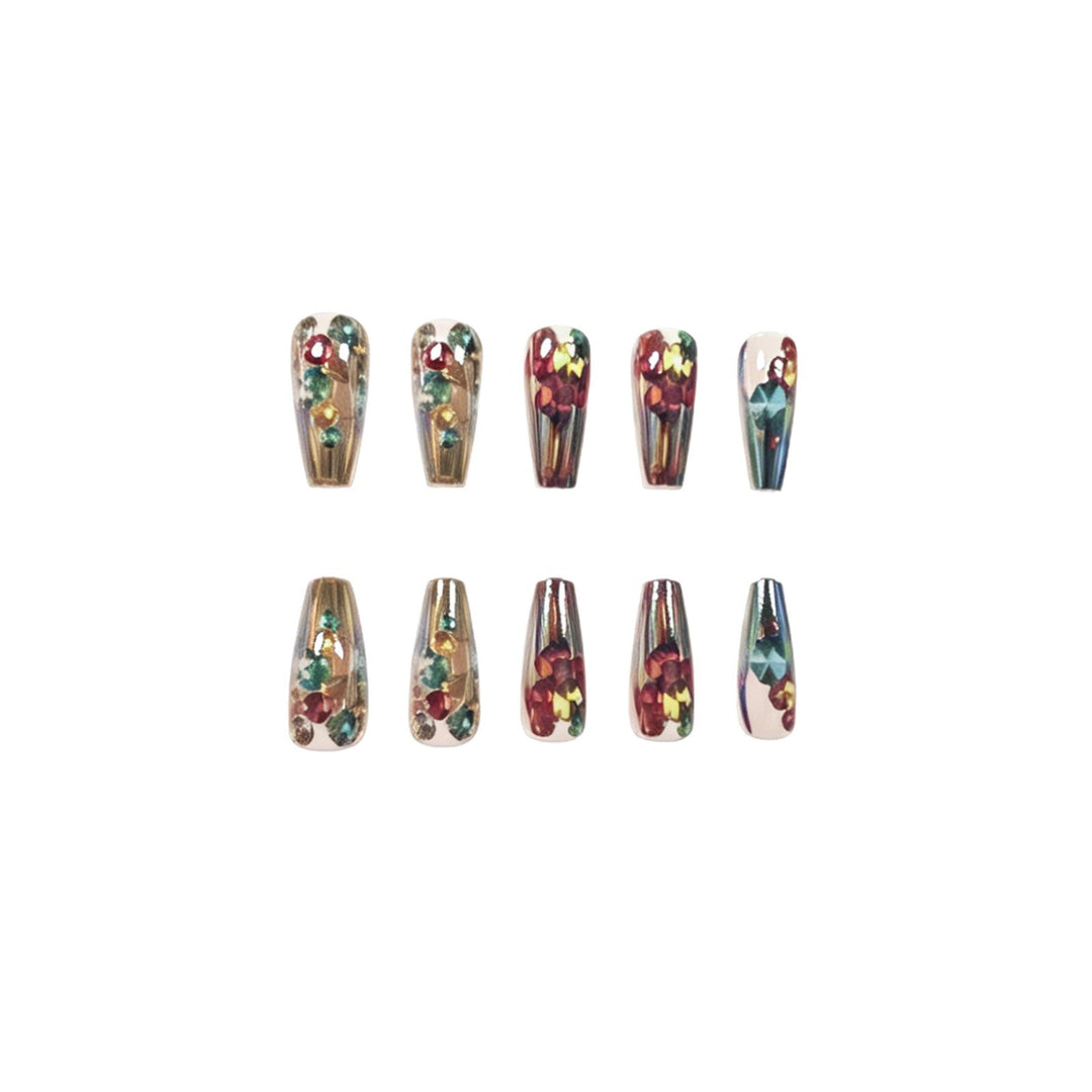 Decorative Crystal Acrylic Nail Enhancements Kalsten