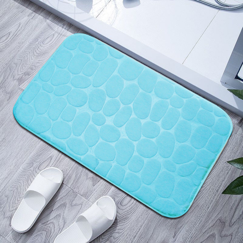 Plush Textured Bath Mat Kalsten