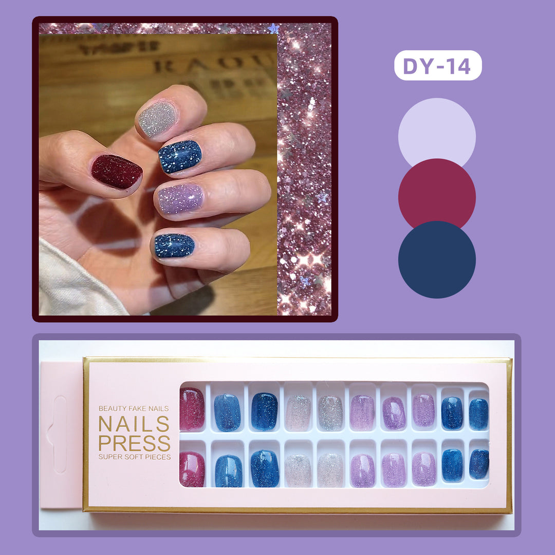 Glittery Press-On Nail Collection Kalsten