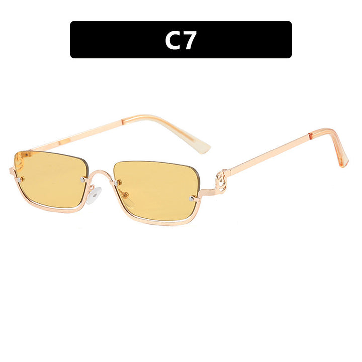 Women square sunglasses with elegant metal frame Kalsten