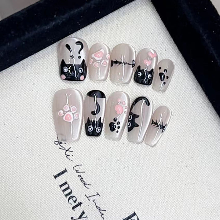 Artistic Pet-Themed Press-On Nails Kalsten