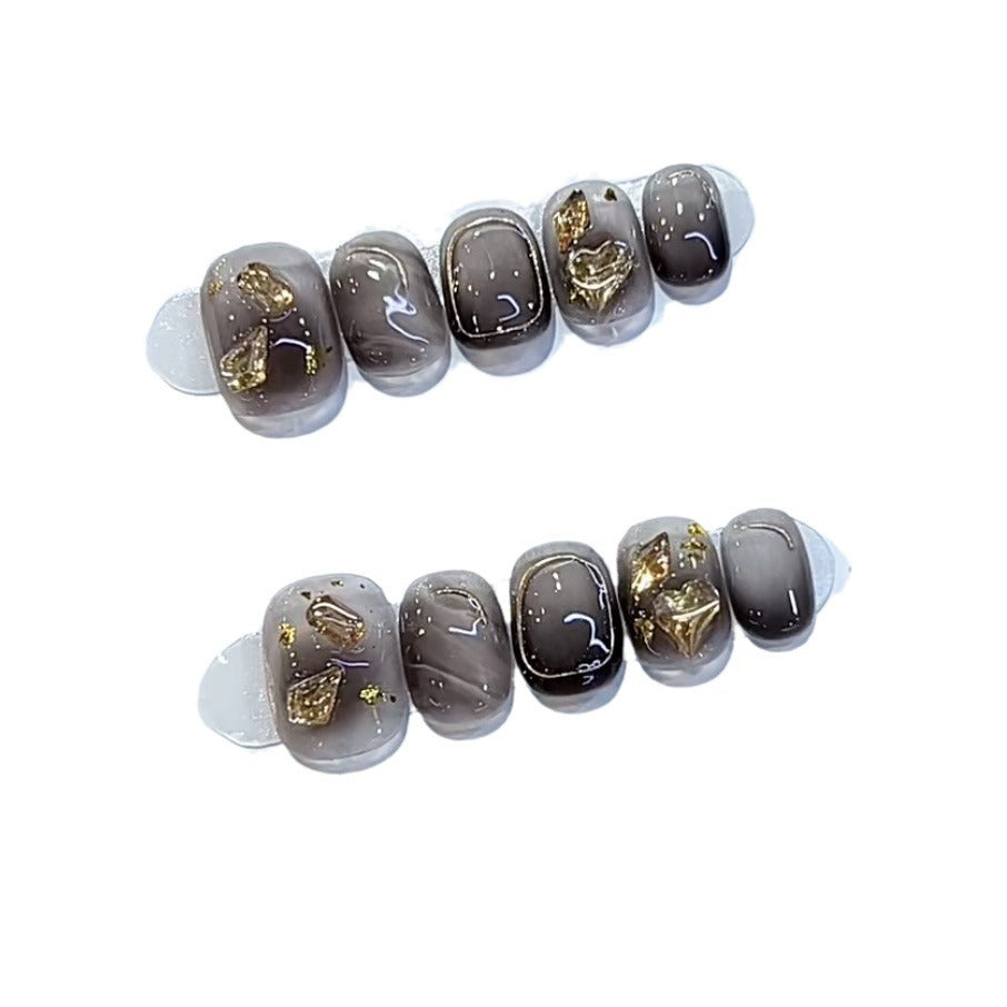 Artistic Marble Effect Press-On Nail Set Kalsten