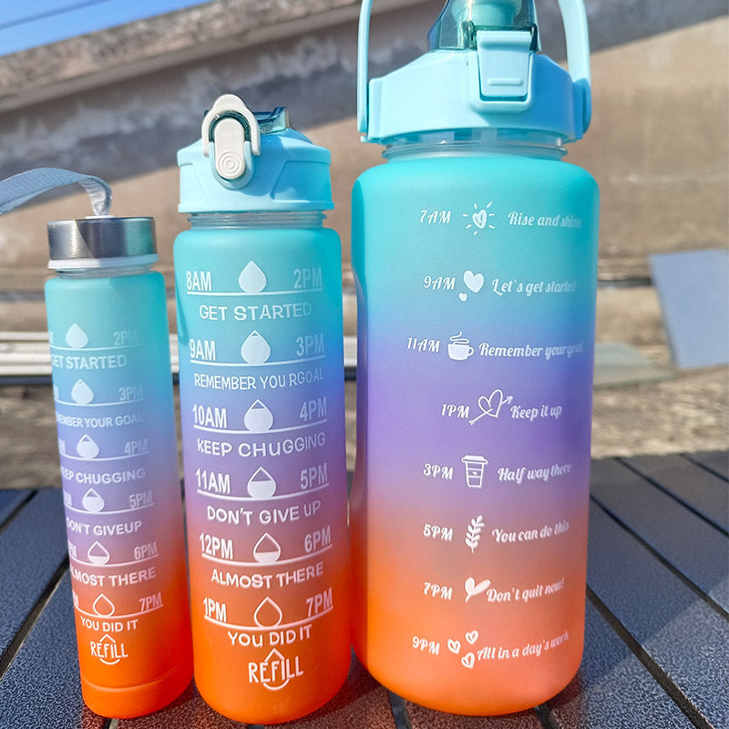 Unisex Motivating Water Bottle with Time Markings Kalsten
