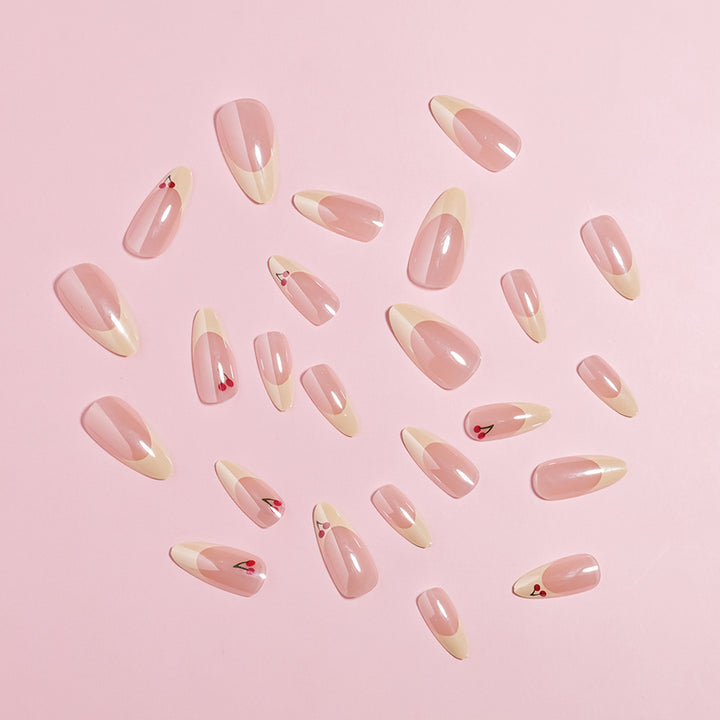 Cherry Blossom Accent Press-On Nails Kalsten