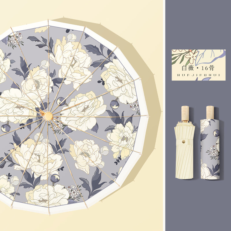 Women's Elegant Flower Umbrella Kalsten