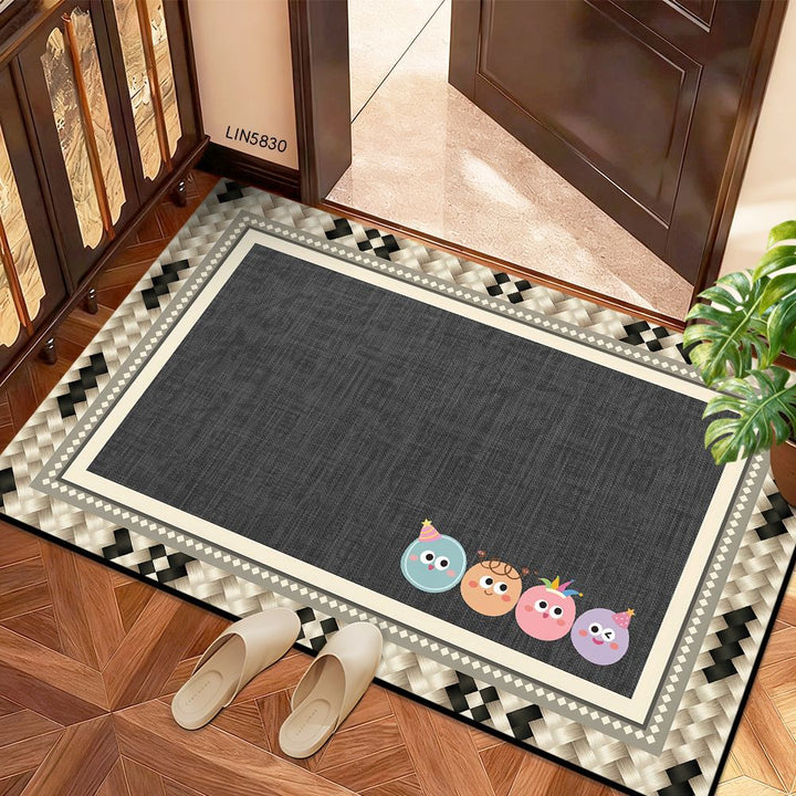 Playful Dog-Themed Indoor Welcome Mat