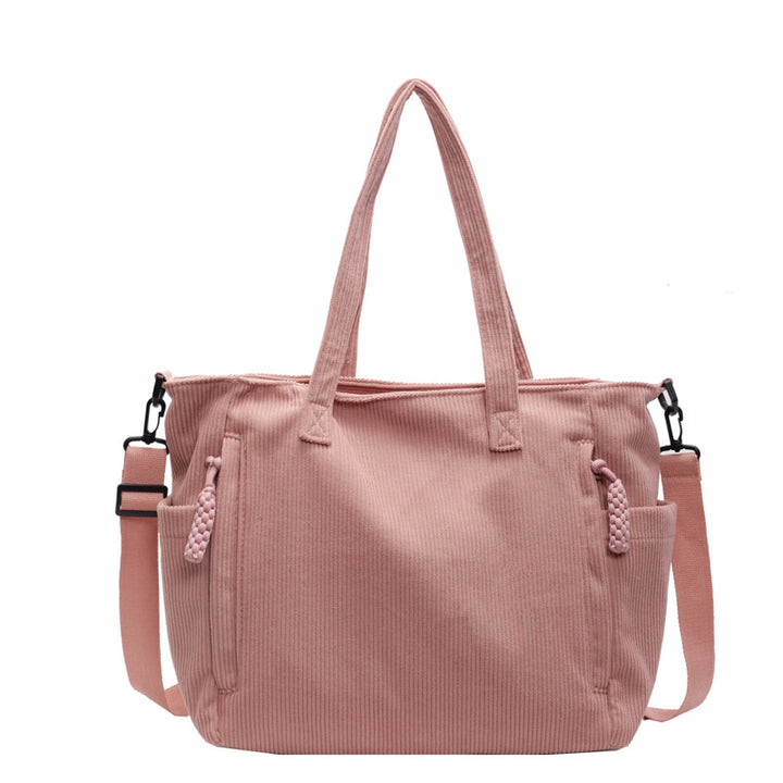 Multi-Pocket Canvas Tote Bag Kalsten