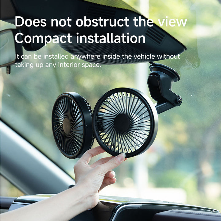 Unisex Dual-Blade Wall-Mounted Cooling Fan with Smart Temperature Display Kalsten