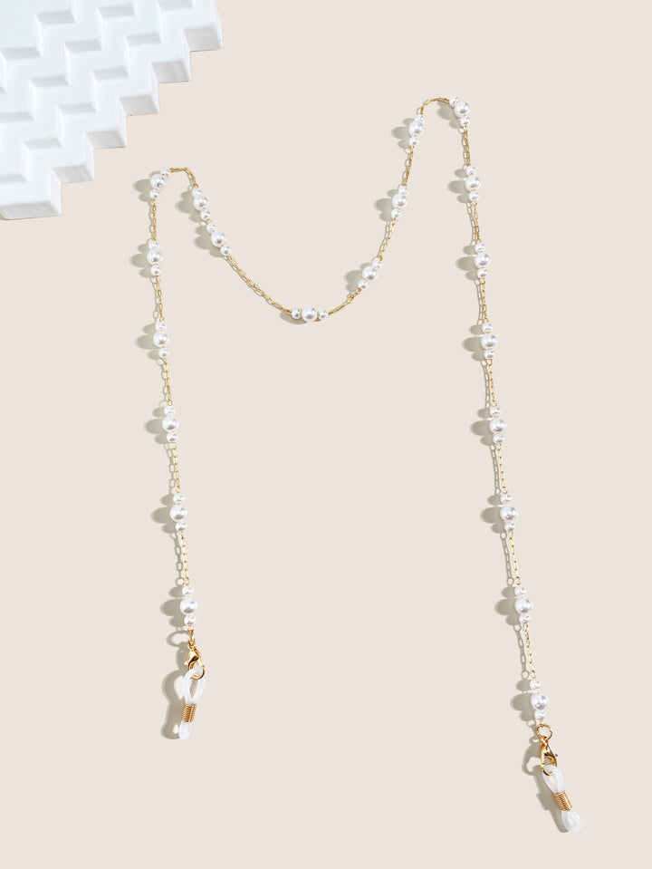 Elegant Pearl-Accented Eyewear Chain Kalsten