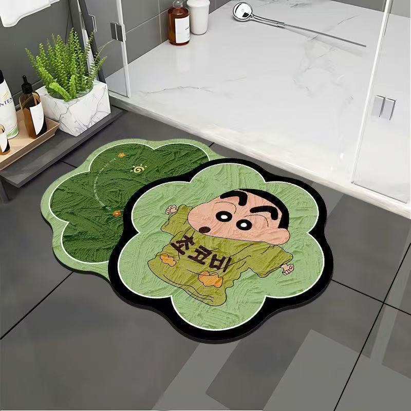 Cartoon-Themed Plush Bath Mat