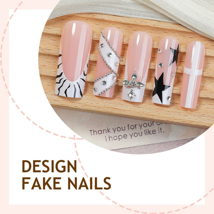 Nail art set with floral and modern designs Kalsten