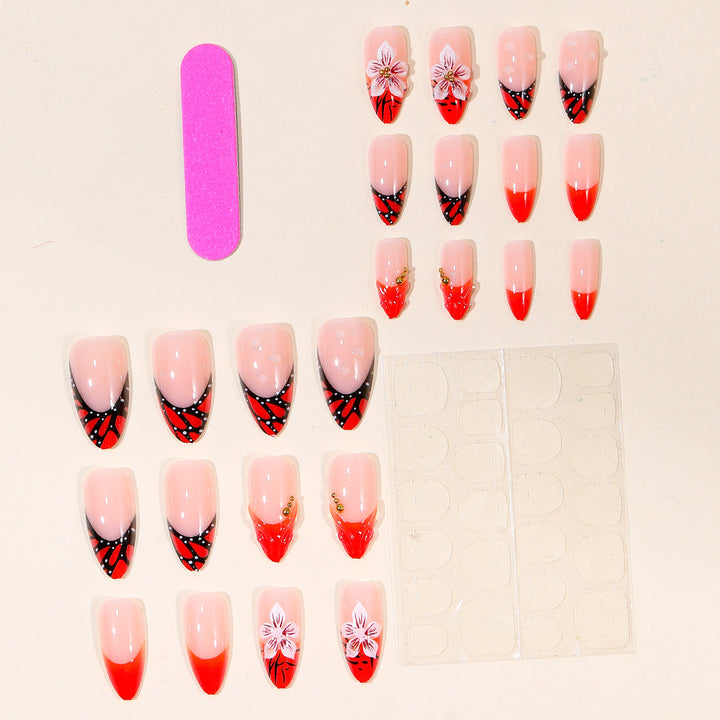 Artistic Floral Flame Nail Art Set Kalsten