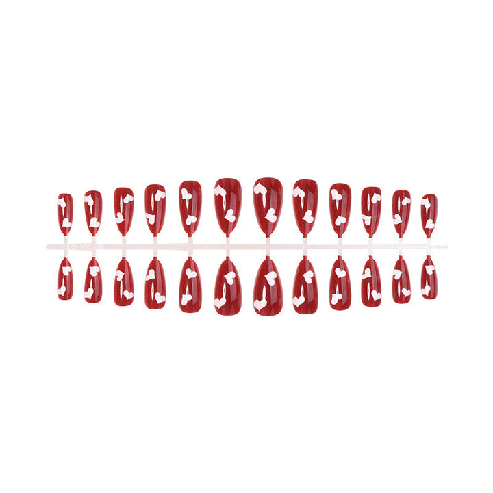 Heart Design Press-On Nail Set Kalsten