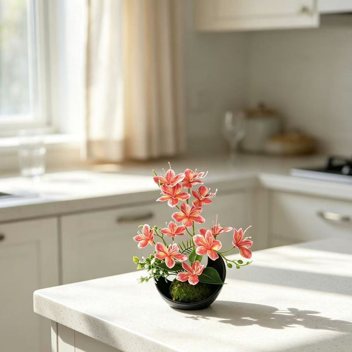 Lifelike Floral Arrangement for Indoor Display
