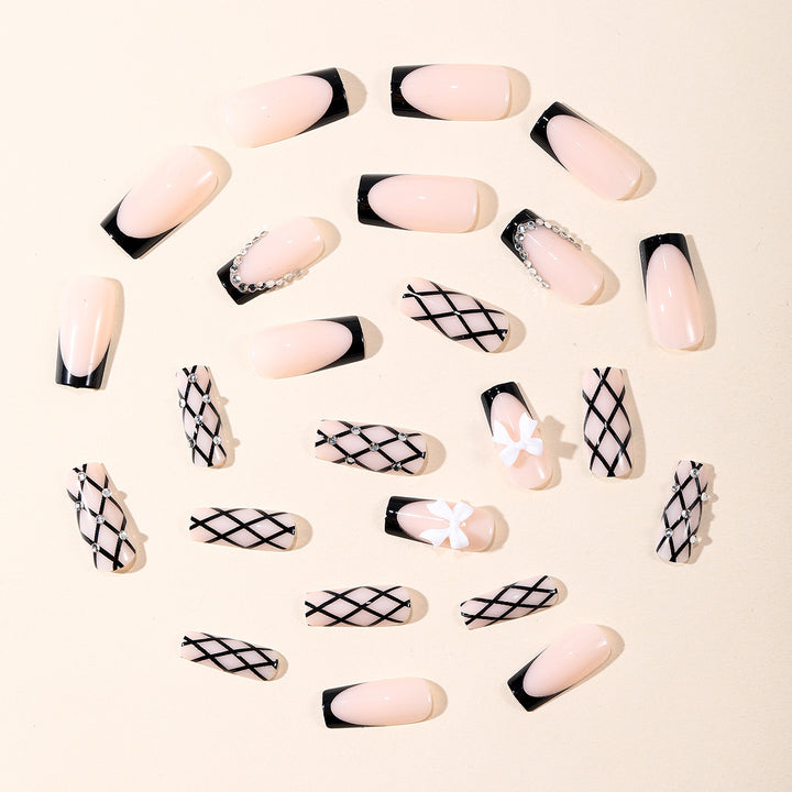 Designer Lace Acrylic Nail Art Kalsten