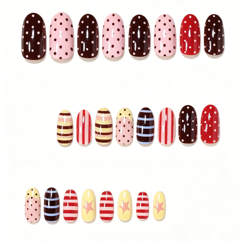 Artistic Patterned Stiletto Nails Kalsten