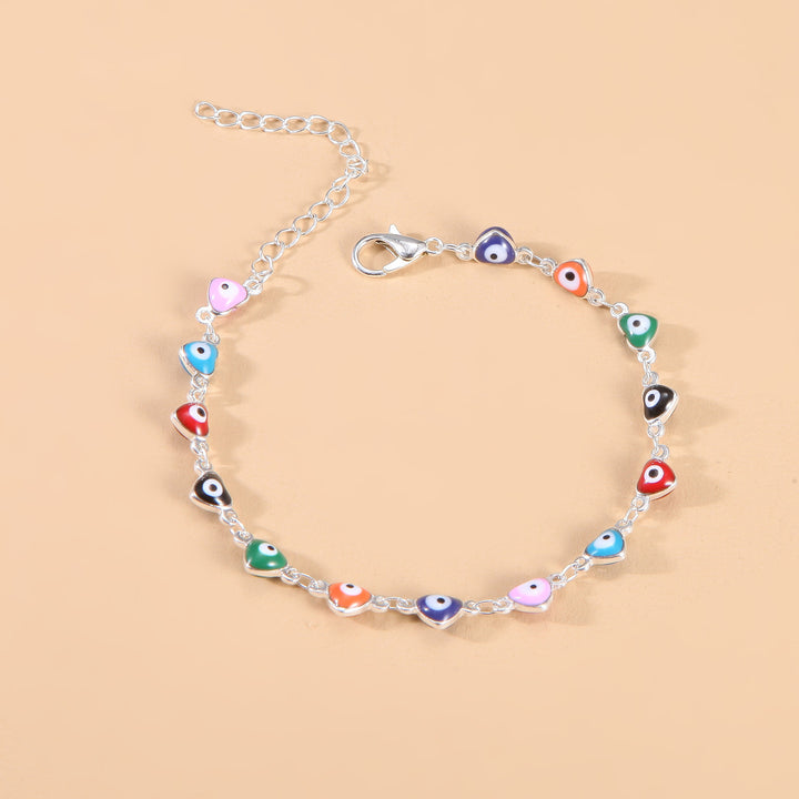 Colorful Evil Eye Charm Anklet Kalsten