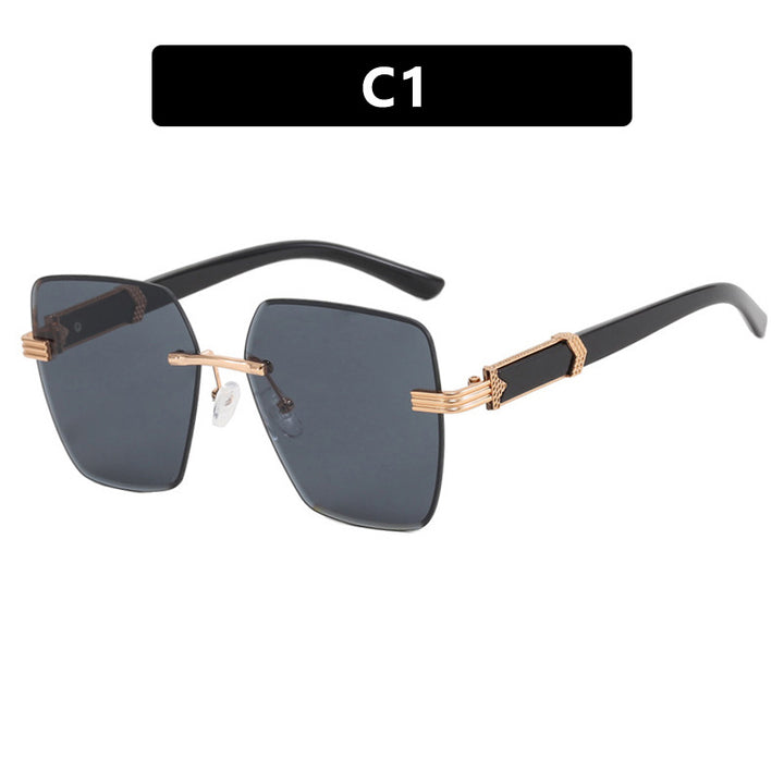 Women's trendy square sunglasses with glamorous accents and UV protection Kalsten