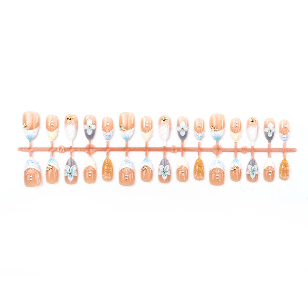 Floral Articulate Press-On Nail Set Kalsten