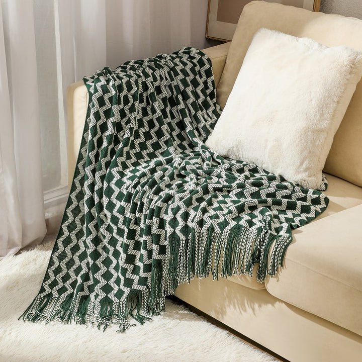 Cozy Textured Throw Blanket Kalsten
