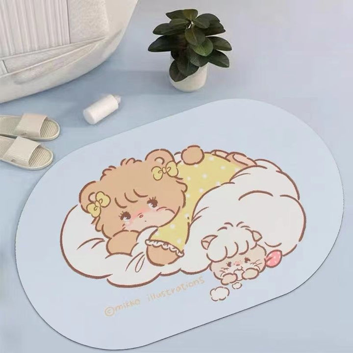 Cute Cartoon Character Bath Mat