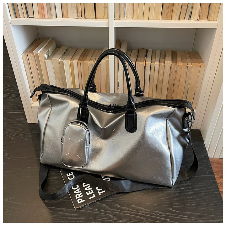 Luxurious Leather Weekend Travel Duffle Bag Kalsten