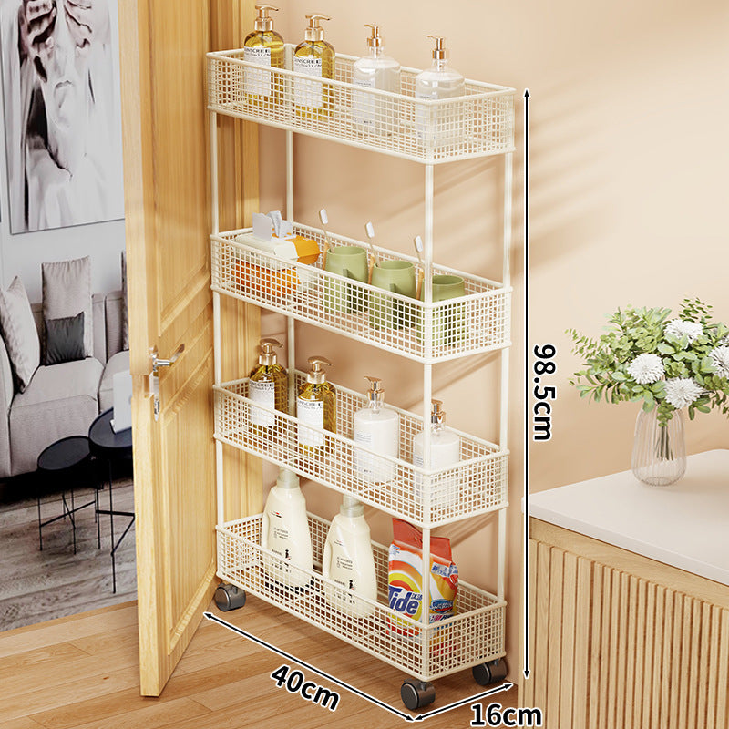 Slim Overdoor Three-Tier Wire Mesh Storage Organizer