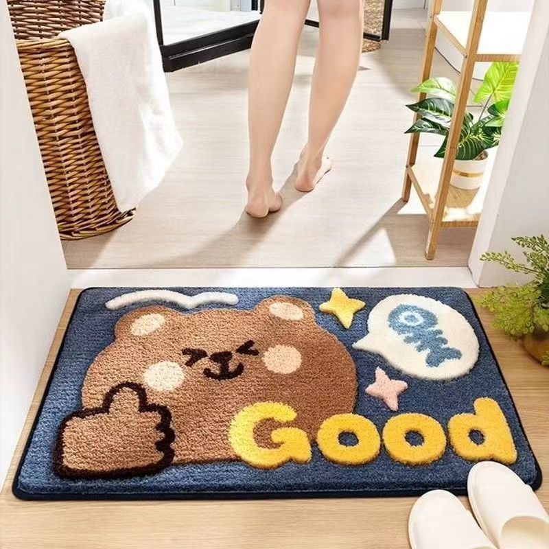 Fun Frog-Themed Bath Mat