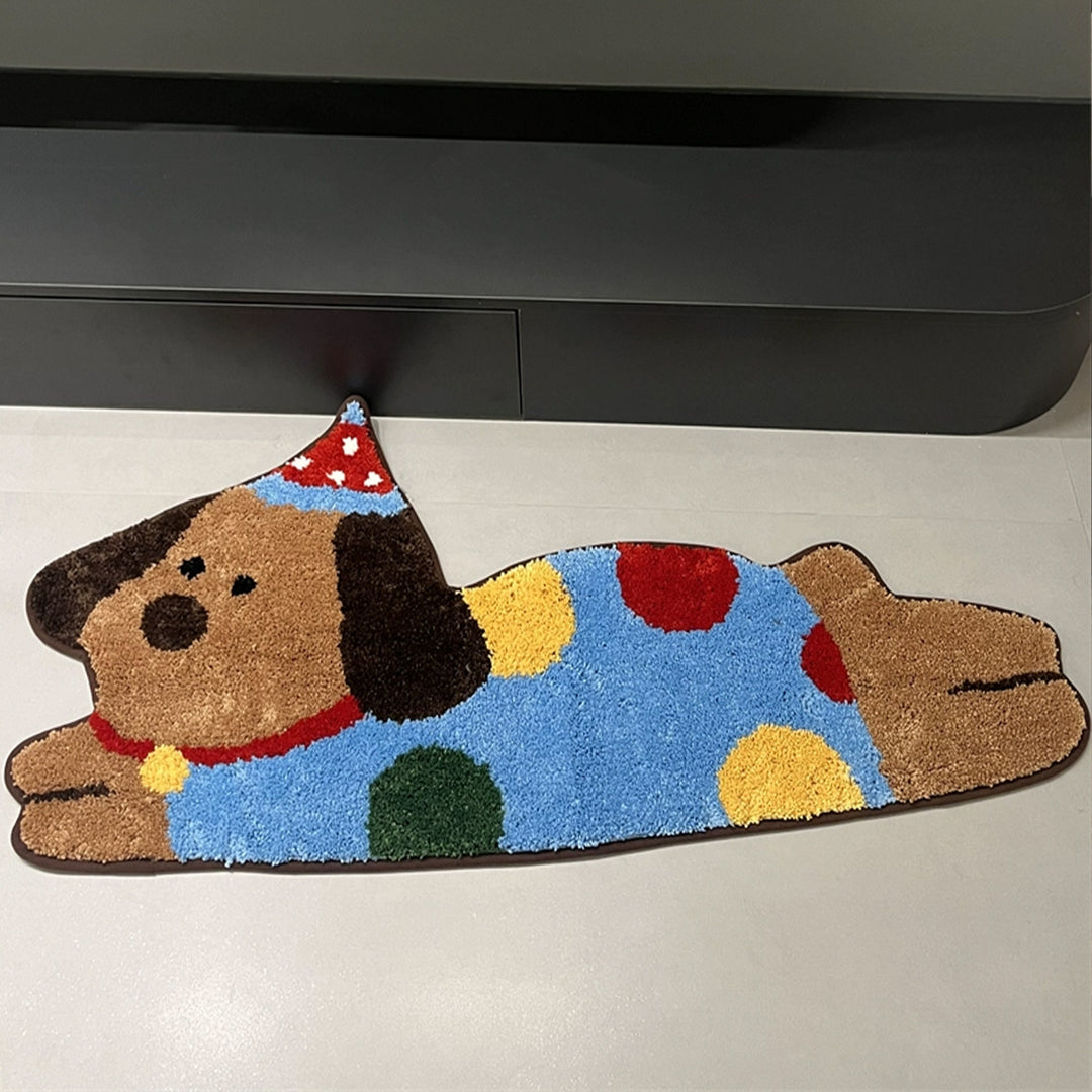 Cute Cartoon Dog-Themed Bath Mat Kalsten