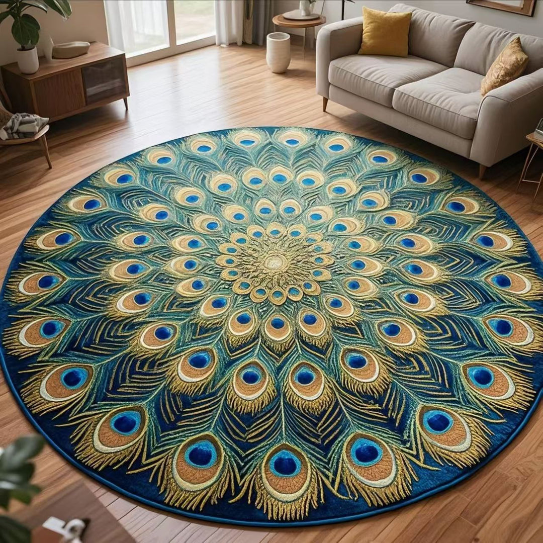 Floral Pattern Plush Area Rug