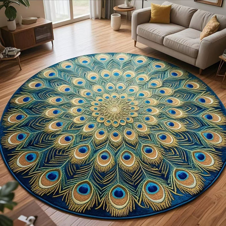 Floral Pattern Plush Area Rug