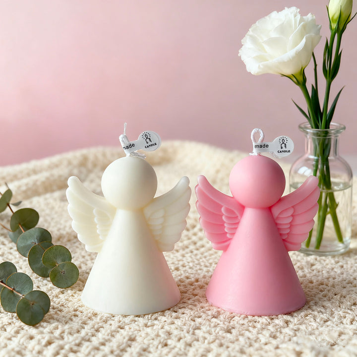 Angel-Shaped Decorative Candle