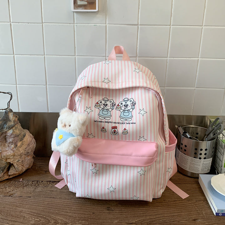 Backpack with Colorful Animal Design and Practical Compartments Kalsten