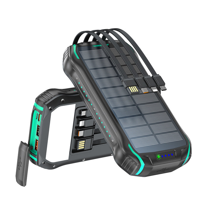 Robust solar power bank with fast charging function and integrated LED lamp Kalsten