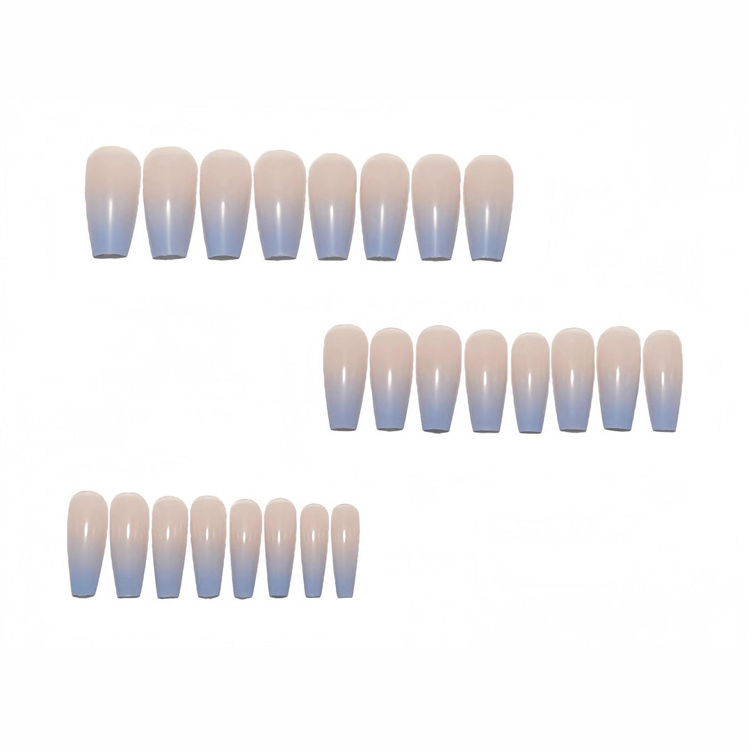 Elegant Artificial Nails in Modern Ombre Design Kalsten