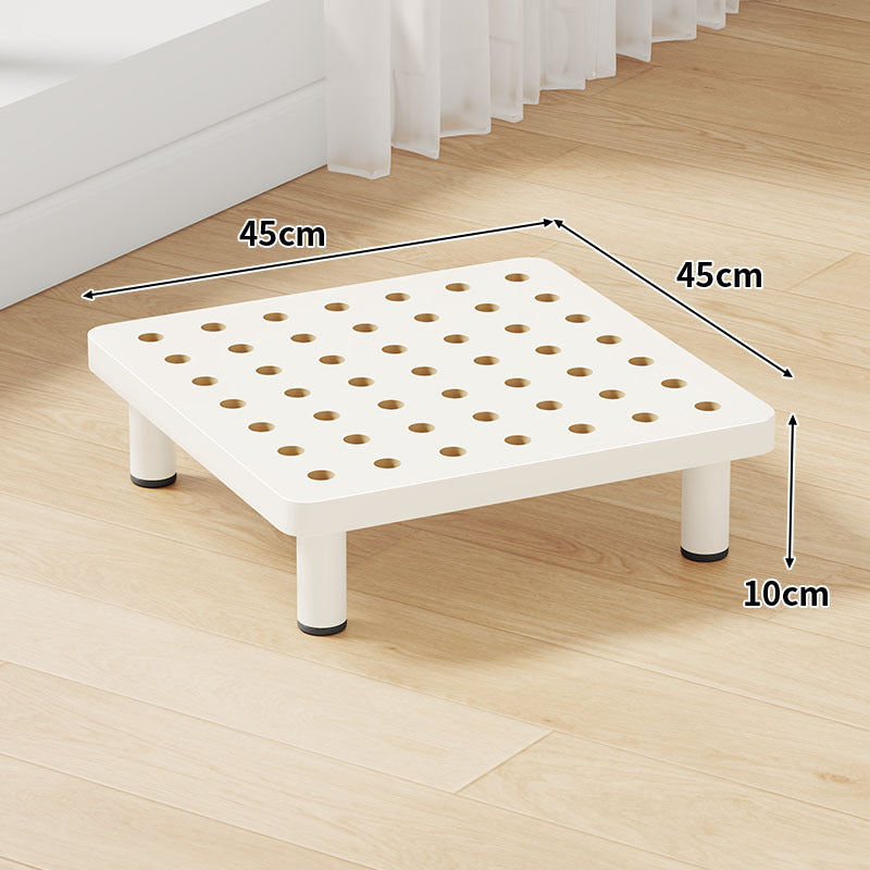 Low-Profile Ventilated Plastic Riser Platform with Anti-Slip Feet