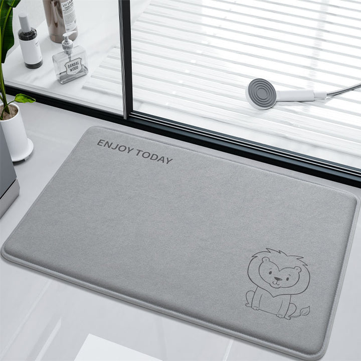 Cute Inspirational Lion Bath Mat