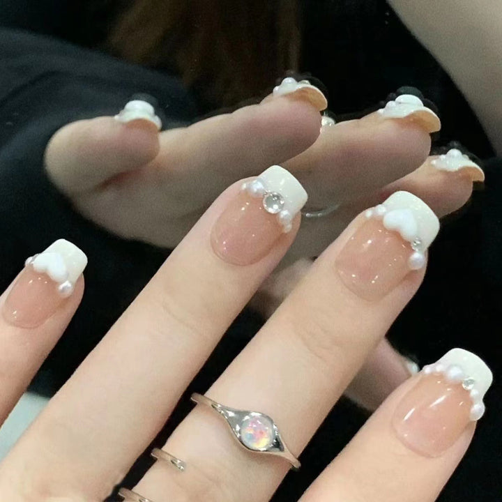 Crystal-Embellished Press-On Nail Set