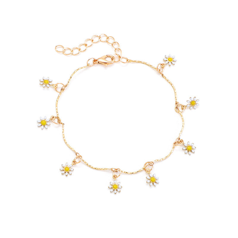 Floral Charm Anklet Kalsten