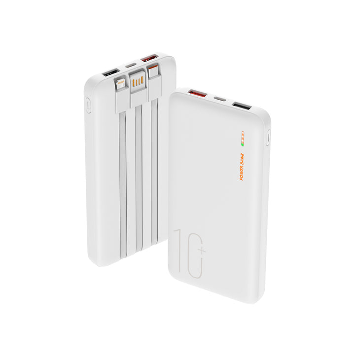 Portable power bank with integrated cable management and multifunctional charging port Kalsten