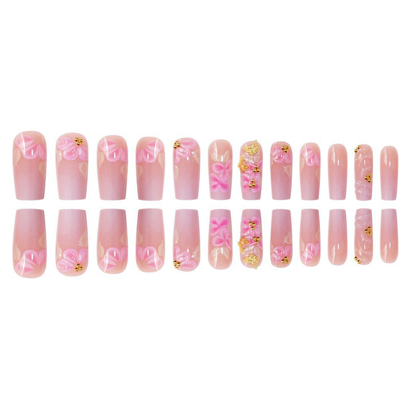 Floral Art Acrylic Press-On Nails Set Kalsten