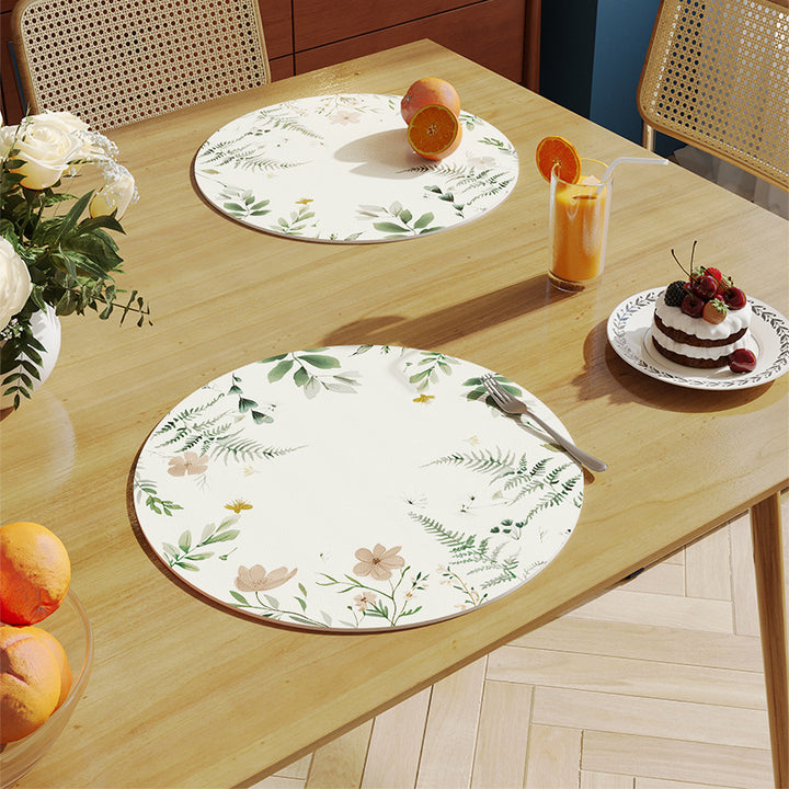 Decorative Plant-Themed Table Mat Kalsten