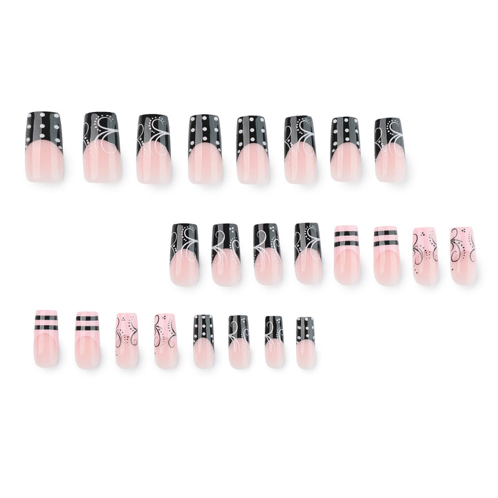 Artistic acrylic nails in elegant design Kalsten