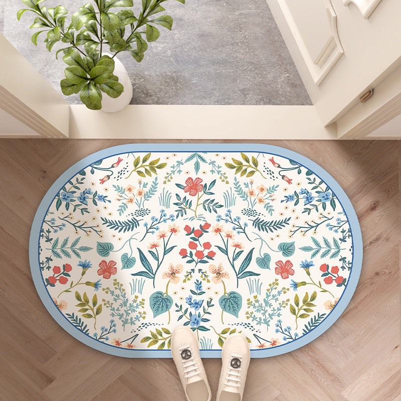 Decorative Floral Entryway Mat